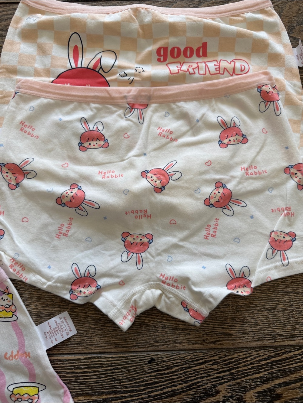 M3 Girls' Pink Bunny & Unicorn Cotton Briefs - Pack of 3 Size 160/14/16 US New - Picture 3 of 5